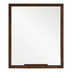 Soria Mid-Century Walnut Mirror