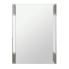 Modrest Token - Modern White & Stainless Steel Mirror