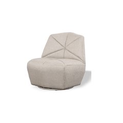 Divani Casa Tomlin - Contemporary Grey Woven Fabric Accent Chair