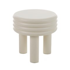 Modrest Townley - Contemporary White Round End Table