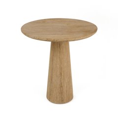 Modrest Velma - Modern Travertine Marble Round Dinette Table