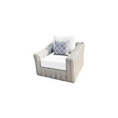 Hawaii Arm Chair with White Cushion