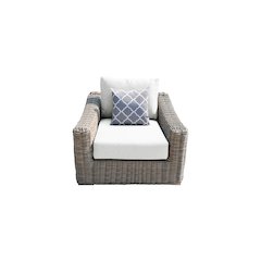 Tulum Arm Chair with White Cushion