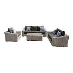Hawaii Deep Seating Set with Grey Cushion