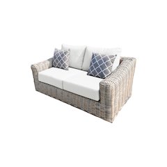 Hawaii Love Seat with White Cushion