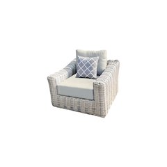 Hawaii Arm Chair with Light Beige Cushion