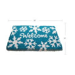 Welcome Snow Flakes Doormat in Coir Material