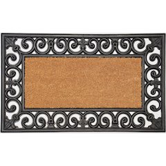 Country Rectangle Doormat in Coir/ Rubber Material