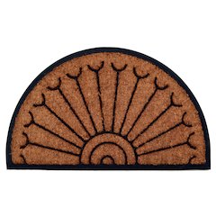 Peacock Doormat in Coir/ Rubber Material