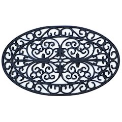 Oval Doormat in Rubber Material