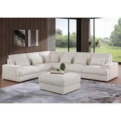 Modular Sectional Sofa with Chaises 6-Seater Convertible Sectional Sofa