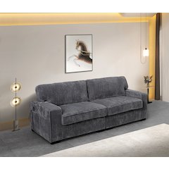 Sofa Couch with Deep Seats with Armrests and USB Ports Comfy Couches
