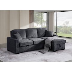 Convertible Sectional Sofa with Storage, L Shaped Couch