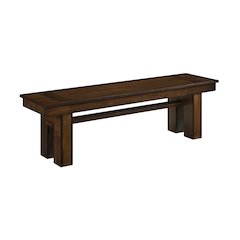 Sedley Poplar Bench in Walnut