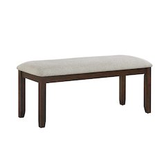 Binghampton Wood Dining Room Bench in Moonstone