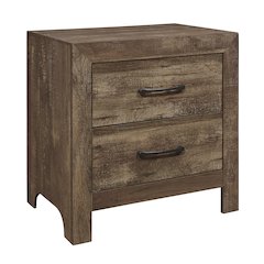 Lexicon Corbin Asian Hardwood Nightstand in Rustic Brown