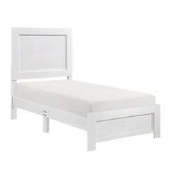 Lexicon Corbin Asian Hardwood Twin bed in White