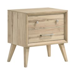 Lexicon Marrin Asian Hardwood Nightstand in Natural Oak