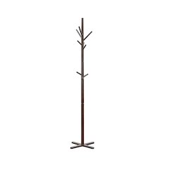 Jack Rubberwood Coat Rack in Dark Brown
