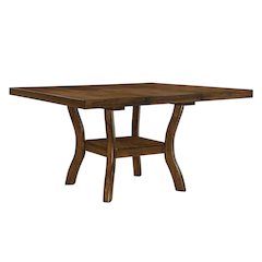 Darla Wood Dining Room Table in Brown