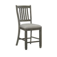 Granby Pine 5-Piece Counter Height Dining Set in Coffee and Antique Gray