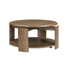 Ellis Asian Hardwood Cocktail Table in Brown