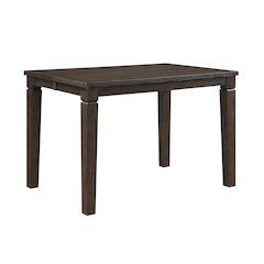 Victoria Asian Hardwood Dining Counter Height Table in Dark Espresso