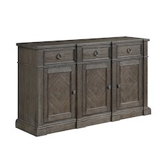 Sarasota Wood Dining Room Server in Driftwood brown