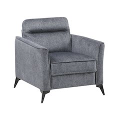 Tellot Microfiber Chair in Dark Gray