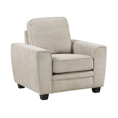 Zander Chenille 3pc Set: Sofa, Love, Chair in Taupe