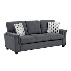 Chelsea Chenille Sofa in Dark Gray
