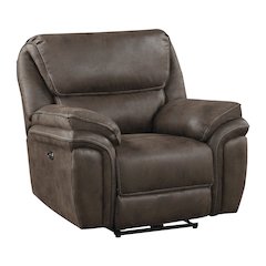Proctor Microfiber Rocker Reclining Chair In Brown
