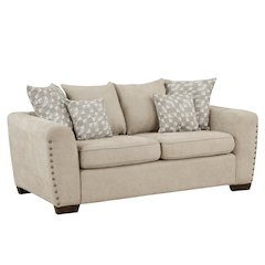 Hume Chenille Love Seat In Light Brown