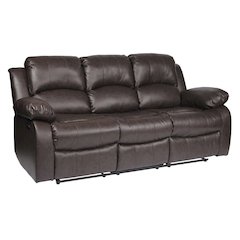 Brown Leather Recliner Sofa, Elegant Sofa Recliner for Living Rooms