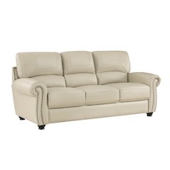Foxborough Leather Sofa In Cream