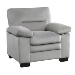 Keighly Textured Arm Chair In Gray