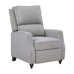 Lexicon Loveland Textured Push back Recliner in Gray