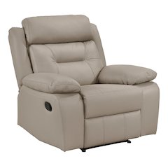 Laconia Leather Reclining Chair In Latte