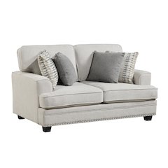 Lexicon Bradford Chenille Love Seat in Sand