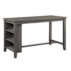 Timbre Wood Counter Height Dining Table in Gray