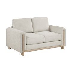 Echo Textured Love Seat in Beige