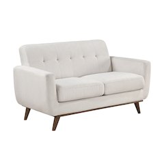 Martina Textured 2pc Set: Sofa, Love in Beige