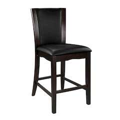 Daisy Wood Counter Height Dining Chair, set of 2 in Brown