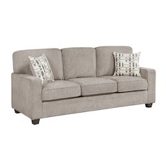 Frances Chenille Sofa in Taupe