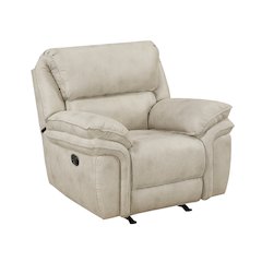 Proctor Microfiber Rocker Reclining Chair in Sand