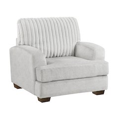 Santiago Microfiber 3pc Set: Sofa, Loveseat, Chair in Light Gray