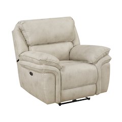 Proctor Microfiber Power Reclining Chair in Sand