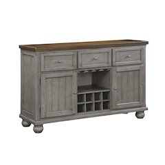 Tigard Acacia Veneer Dining Room Server in Gray