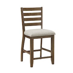 Tigard Asian Hardwood 5-Piece Counter Height Dining Set in Cherry