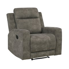 Muncie Microfiber 3pc Set: Sofa, Love, Chair in Brown